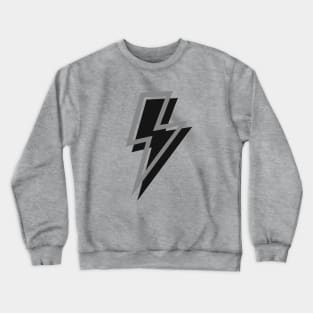 Grey and Black Lightning Bolts Crewneck Sweatshirt